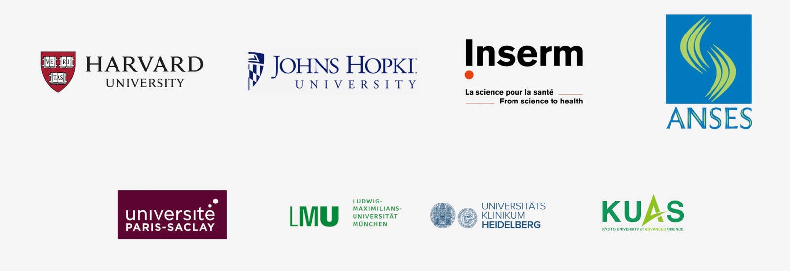 Harvard University, Johns Hopkins University, Inserm, ANSES, Université Paris-Saclay, LMU München, Universitätsklinikum Heidelberg et KUAS